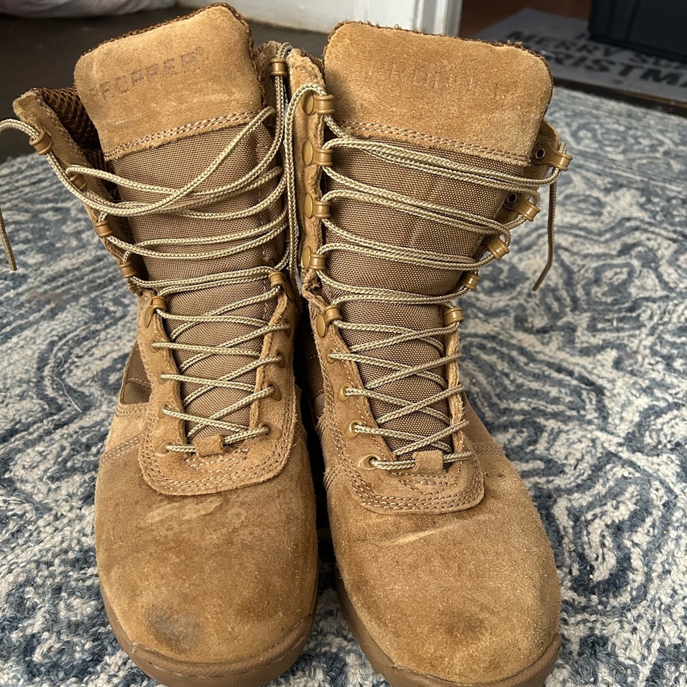 Hiking boots worn once, size 7.5 male, excellent condition